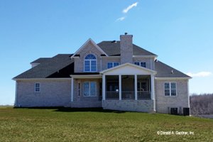 Exterior - Rear Elevation for Country House Plan #929-527 - 4 bed, 3.5 bath