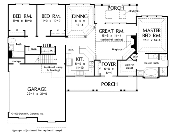 Home Plan - Country Floor Plan - Main Floor Plan #929-450