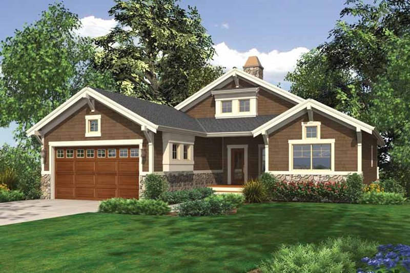 Home Plan - Craftsman Exterior - Front Elevation Plan #132-551