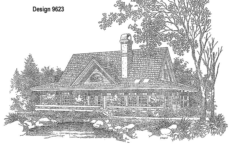 Home Plan - Exterior - Rear Elevation for Country House Plan #929-78 - 3 bed, 2.5 bath