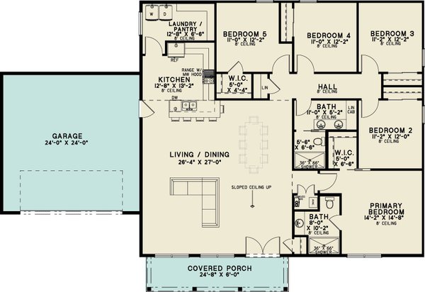 Modern Floor Plan - Main Floor Plan #923-483