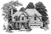 Country Style House Plan - 3 Beds 2.5 Baths 2010 Sq/Ft Plan #927-385 Exterior 