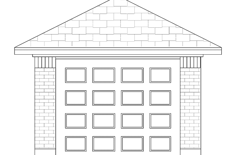 Home Plan - Exterior - Front Elevation 3 for Traditional House Plan #84-719, 0 bath