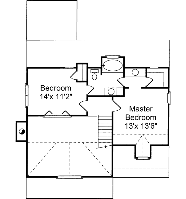 Home Plan - Beach Floor Plan - Upper Floor Plan #37-143