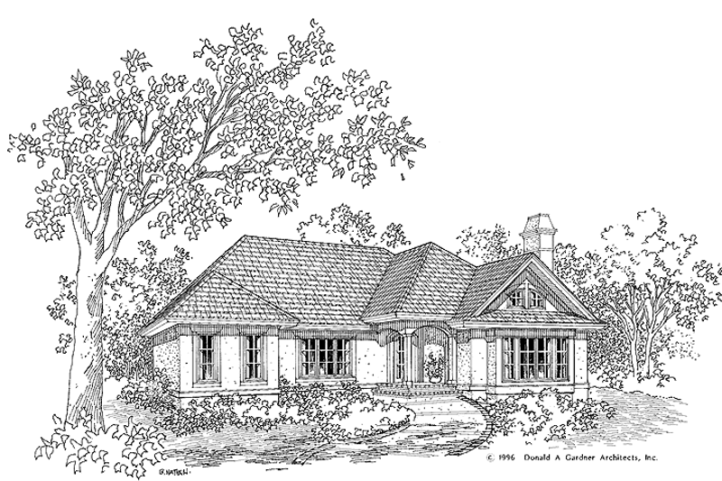 Architectural House Design - European Exterior - Front Elevation Plan #929-273