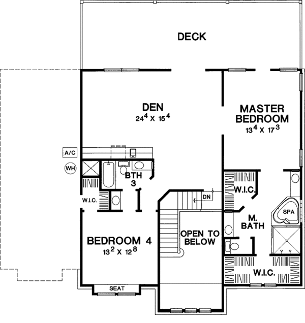Architectural House Design - Contemporary Floor Plan - Upper Floor Plan #472-227