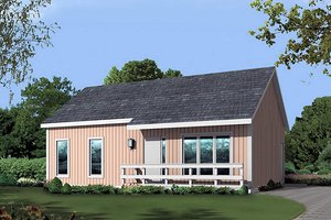 House Blueprint - Cottage Exterior - Front Elevation Plan #57-219