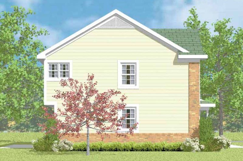 Architectural House Design - Exterior - Other Elevation 3 for Country House Plan #72-1103 - 4 bed, 2.5 bath