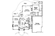 European Style House Plan - 4 Beds 3.5 Baths 3798 Sq/Ft Plan #124-530 