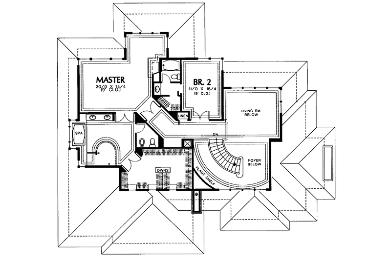 Home Plan - Floor Plan - Upper Floor for Prairie House Plan #48-747 - 4 bed, 3.5 bath