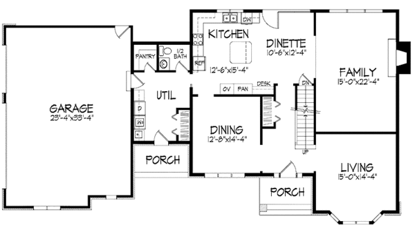House Plan Design - Traditional Floor Plan - Main Floor Plan #51-951