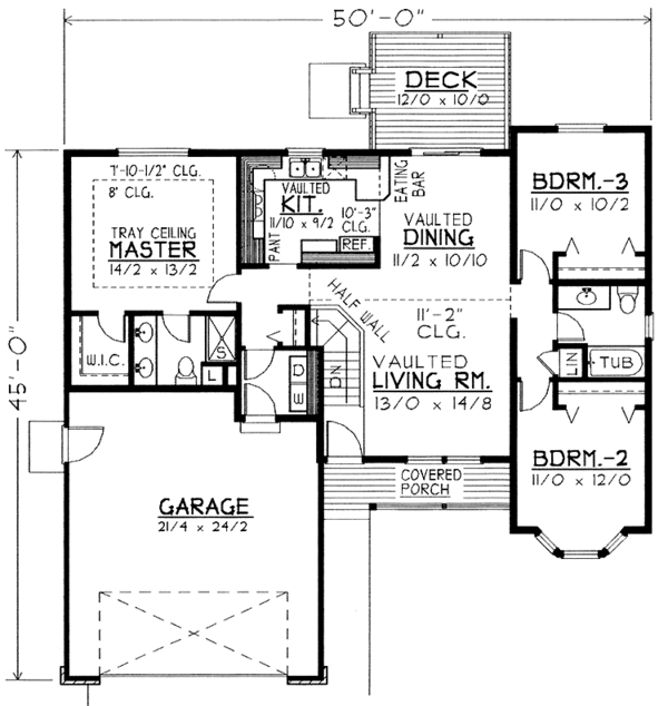 Home Plan - Country Floor Plan - Main Floor Plan #1037-44