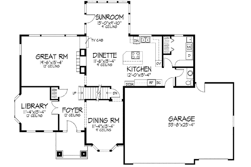 Dream House Plan - Floor Plan - Main Floor for Traditional House Plan #51-928 - 4 bed, 2.5 bath
