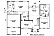 European Style House Plan - 4 Beds 3.5 Baths 3233 Sq/Ft Plan #81-1093 