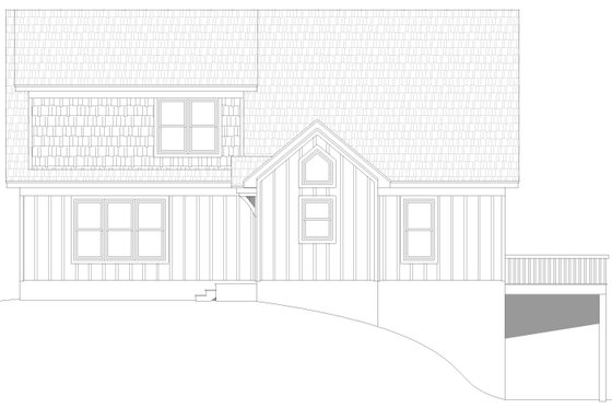 Exterior - Front Elevation 3 for Country House Plan #932-659 - 3 bed, 4 bath