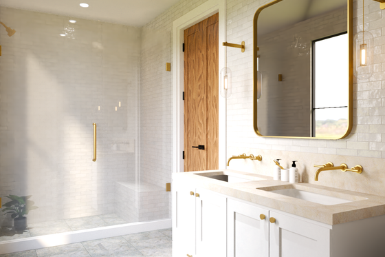 Interior - Master Bathroom for Farmhouse House Plan #119-458 - 3 bed, 2 bath