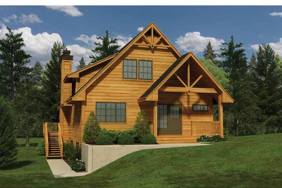 Exterior - Front Elevation 3 for Traditional House Plan #118-149 - 5 bed, 3 bath