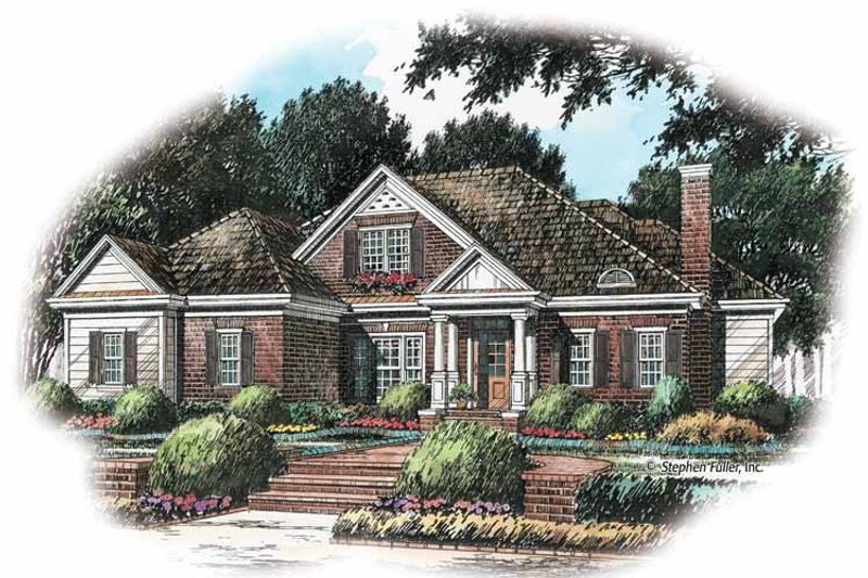 Home Plan - Colonial Exterior - Front Elevation Plan #429-241
