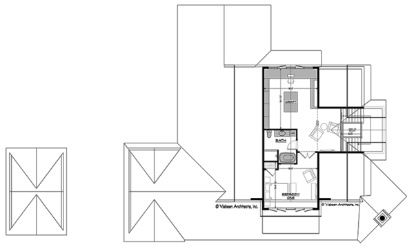 House Plan Design - Craftsman Floor Plan - Upper Floor Plan #928-295