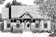 Cottage Style House Plan - 2 Beds 1 Baths 947 Sq/Ft Plan #14-154 