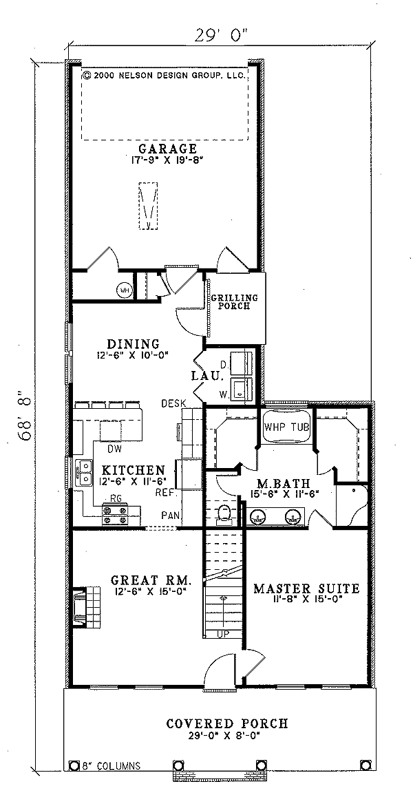 Country Floor Plan - Main Floor Plan #17-2043