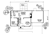 Colonial Style House Plan - 3 Beds 2 Baths 1407 Sq/Ft Plan #50-141 