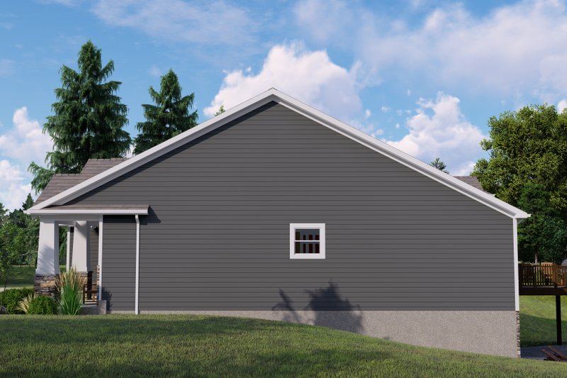 Dream House Plan - Exterior - Other Elevation for Ranch House Plan #1064-70 - 3 bed, 2 bath