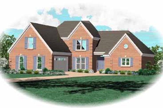 Exterior - Front Elevation for Traditional House Plan #81-286 - 3 bed, 2.5 bath