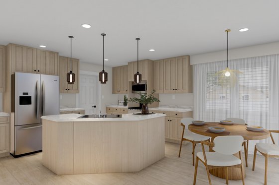 Interior - Kitchen 1 for Traditional House Plan #1060-196 - 3 bed, 2 bath