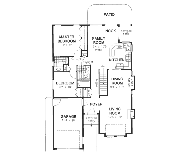 Traditional Floor Plan - Main Floor Plan #18-9256