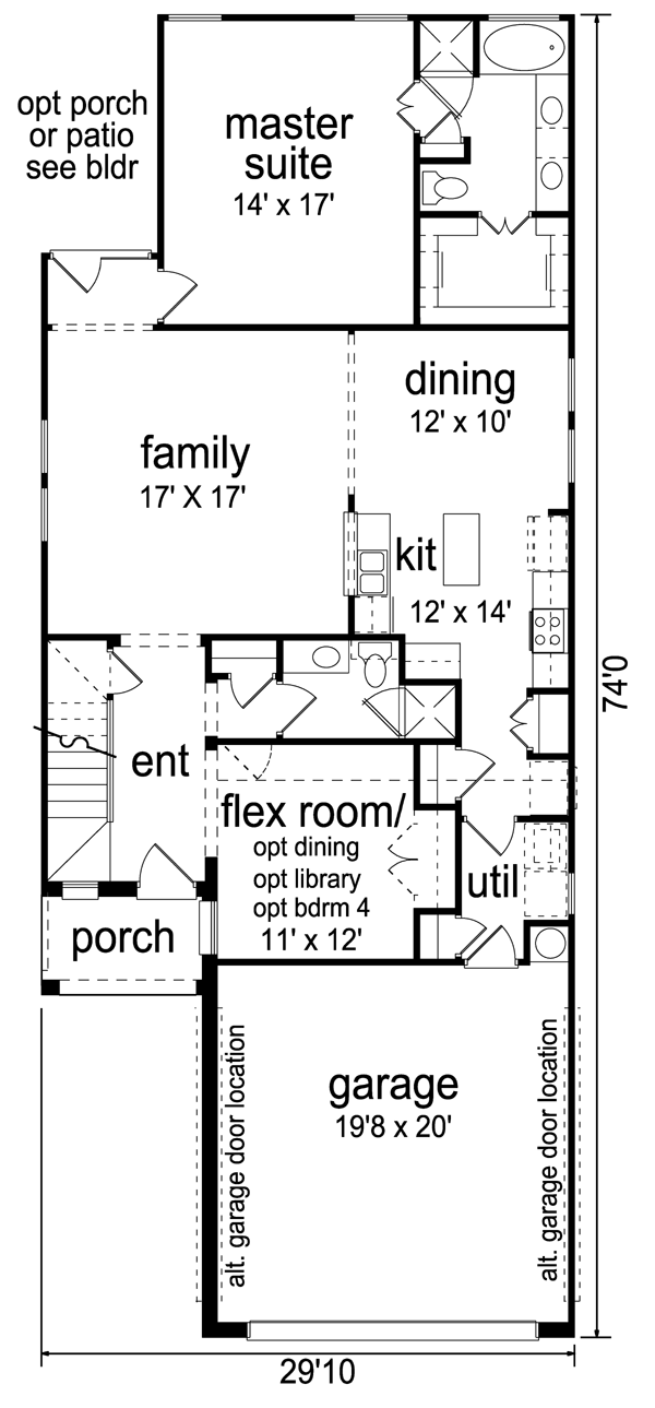Dream House Plan - Cottage Floor Plan - Main Floor Plan #84-569