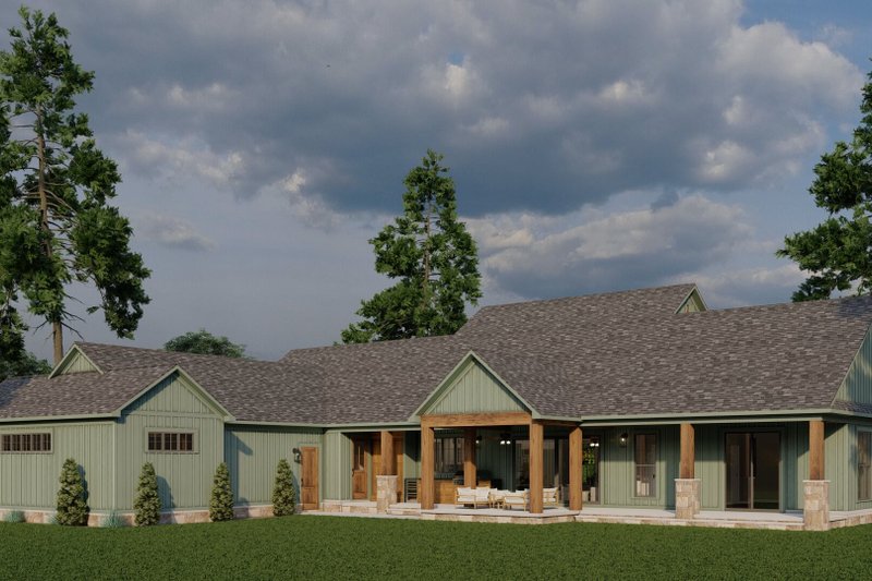 House Plan Design - Exterior - Other Elevation 2 for Farmhouse House Plan #923-450 - 3 bed, 3.5 bath