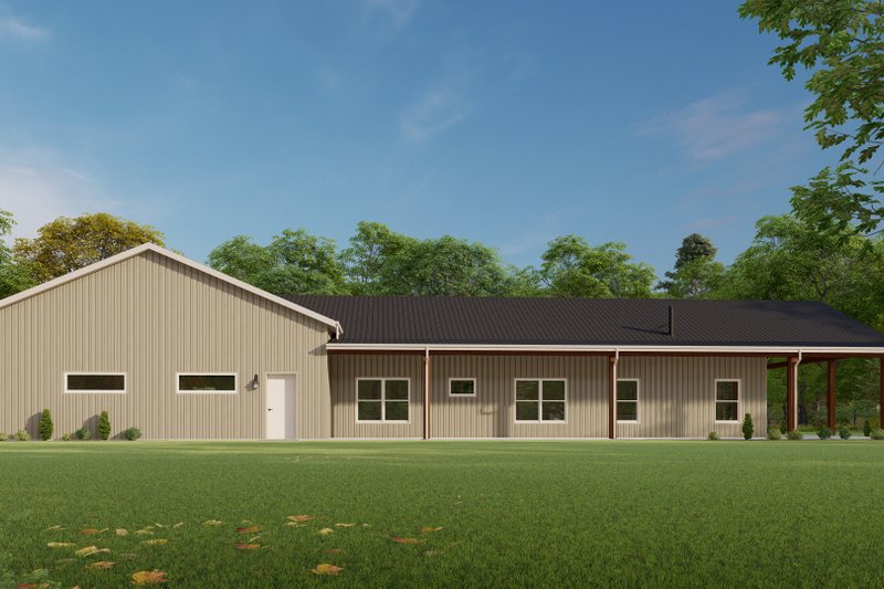 Home Plan - Exterior - Other Elevation 4 for Barndominium House Plan #1092-47 - 3 bed, 2.5 bath