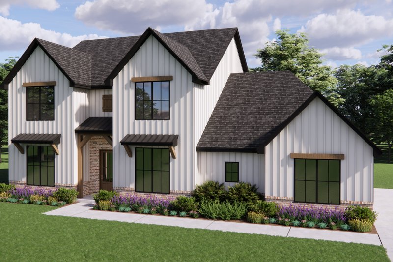 Architectural House Design - Exterior - Front Elevation 4 for Farmhouse House Plan #1119-18 - 4 bed, 2.5 bath
