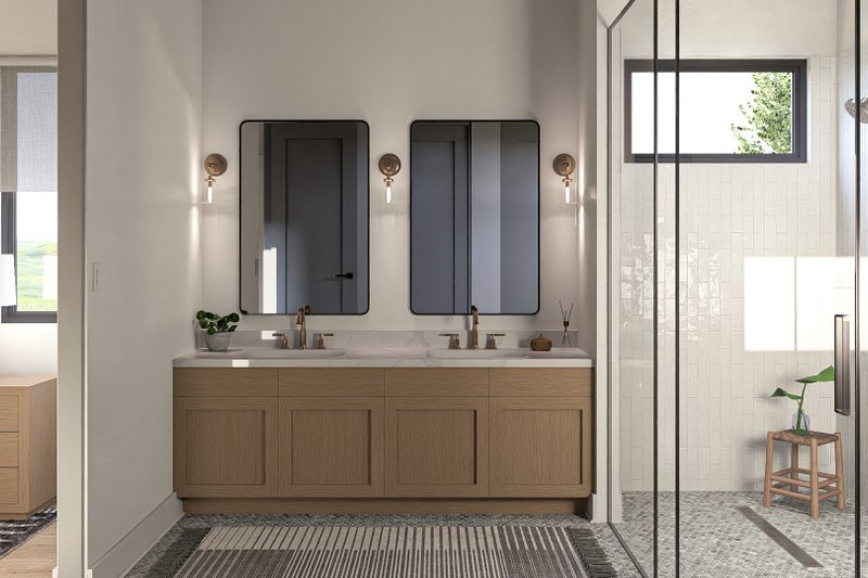 House Plan Design - Interior - Master Bathroom 1 for Modern House Plan #455-351 - 4 bed, 3.5 bath