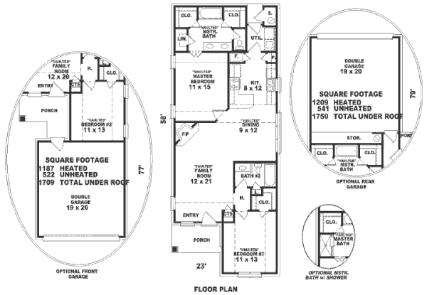 Southern Floor Plan - Main Floor Plan #81-158