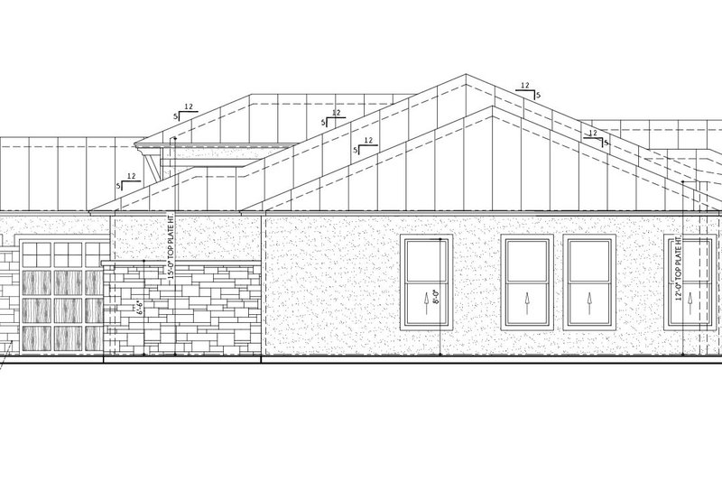 Home Plan - Exterior - Other Elevation 1 for Contemporary House Plan #1110-16 - 4 bed, 4.5 bath