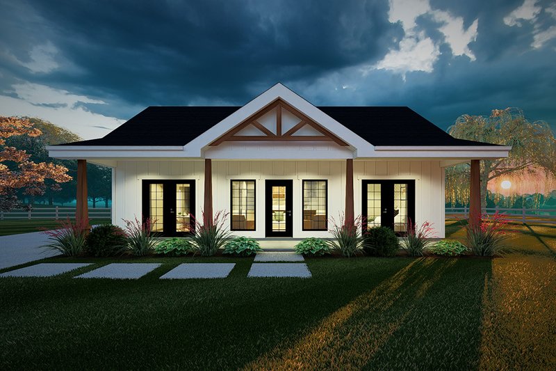 Dream House Plan - Exterior - Other Elevation for Ranch House Plan #126-246 - 2 bed, 2 bath