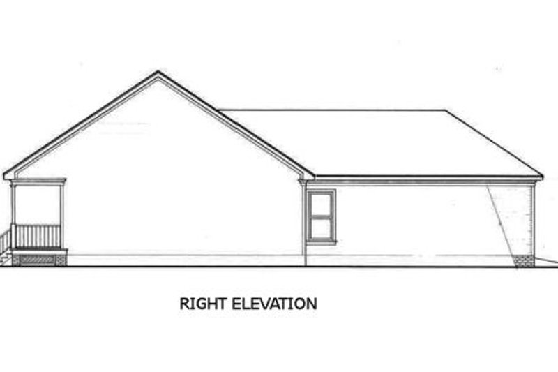 Home Plan - Exterior - Other Elevation for Southern House Plan #45-234 - 3 bed, 2 bath