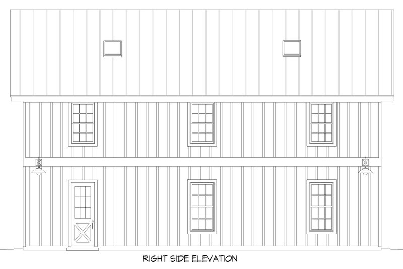 Architectural House Design - Exterior - Other Elevation 1 for Country House Plan #932-782, 1 bath