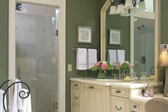 Interior - Master Bathroom for European House Plan #928-37 - 4 bed, 3 bath