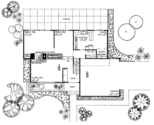 Dream House Plan - Contemporary Floor Plan - Main Floor Plan #72-621