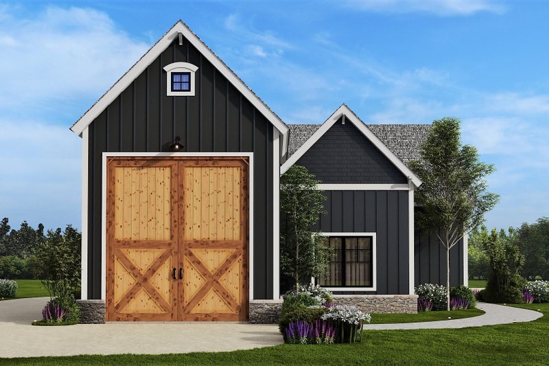 Architectural House Design - Exterior - Rear Elevation for Country House Plan #54-560, 0 bath