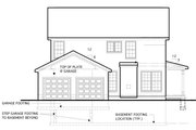 Traditional Style House Plan - 4 Beds 2.5 Baths 3221 Sq/Ft Plan #1053-53 Exterior 
