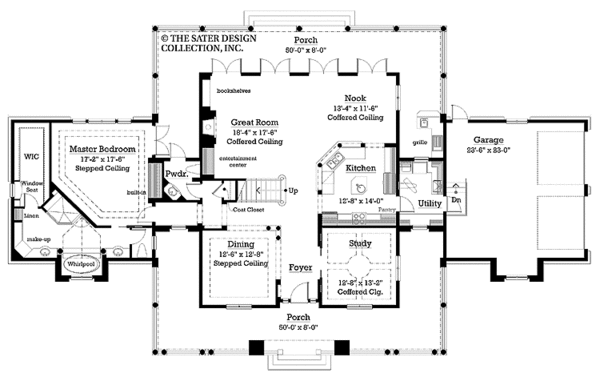 Architectural House Design - European Floor Plan - Main Floor Plan #930-205