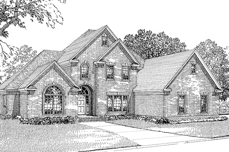 Dream House Plan - Exterior - Front Elevation 4 for Traditional House Plan #17-2721 - 3 bed, 2.5 bath