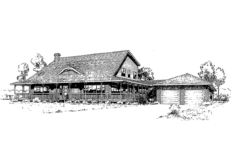 Dream House Plan - Exterior - Front Elevation 3 for Traditional House Plan #60-998 - 3 bed, 3 bath