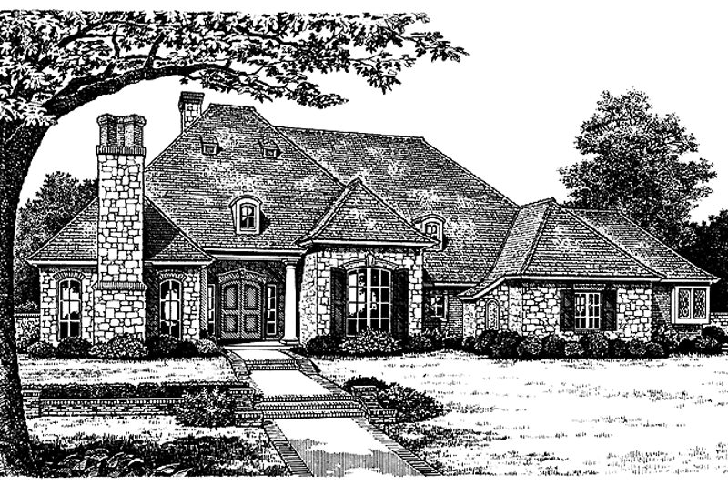 Home Plan - Country Exterior - Front Elevation Plan #310-1131