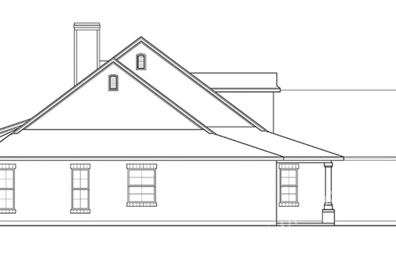 Architectural House Design - Exterior - Other Elevation 1 for Country House Plan #472-248 - 4 bed, 3.5 bath