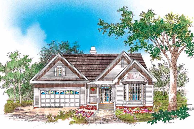 Dream House Plan - Ranch Exterior - Front Elevation Plan #929-621